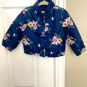 Carter’s Navy Blue Floral Water Repellant Jacket Sz. 12m